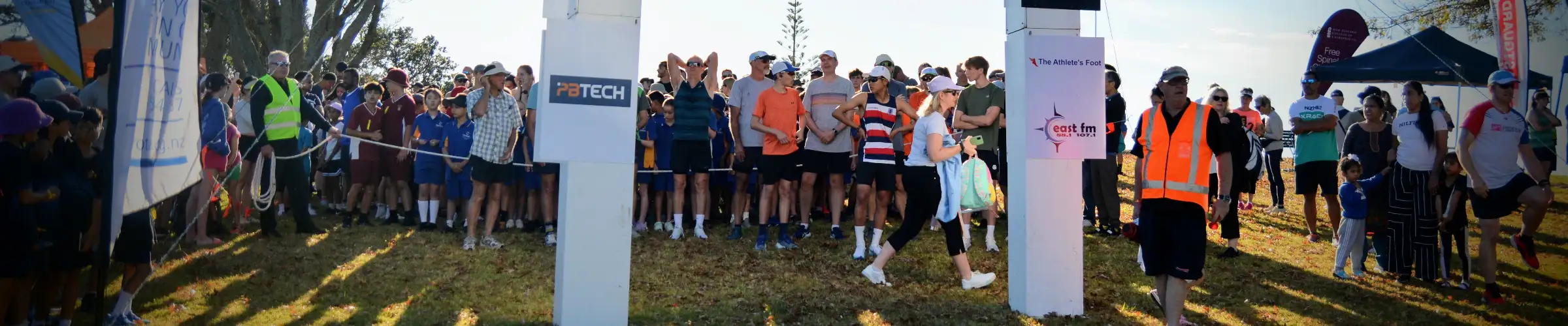 Starting the Howick Rotary Fun Walk & Run