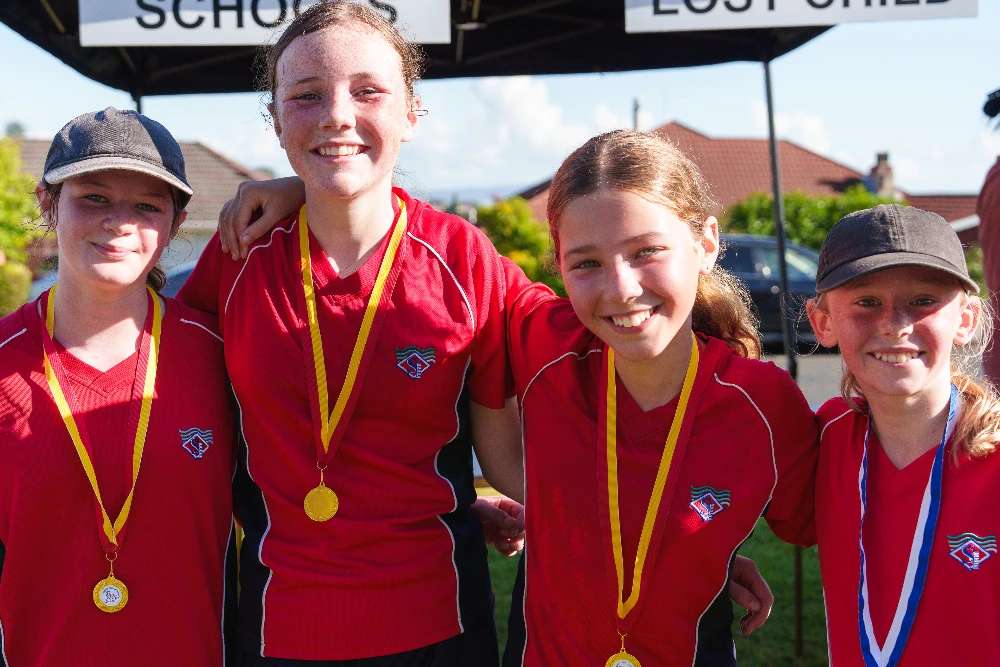 Girl winners at the 2026 Howick Rotary Fun Walk & Run